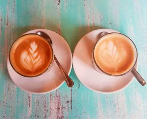 variedad de cafes en la carta de area